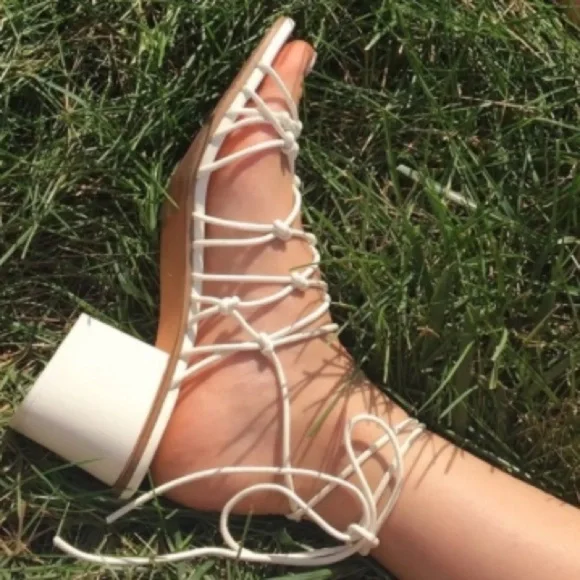 Chloe Ricky block heeled Strappy Sandals 7.5 Medium Pink / Taupe. EUC. - Picture 3 of 7